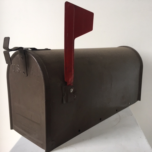 POST BOX, USA 48cm Brown